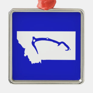 Ice Climb Montana Metal Tree Decoration