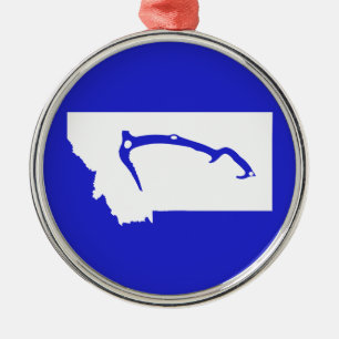 Ice Climb Montana Metal Tree Decoration