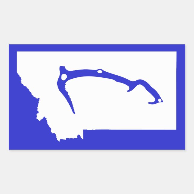 Ice Climb Montana Rectangular Sticker (Front)