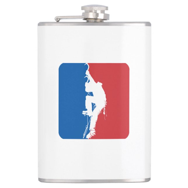 Ice Climbing All Star Hip Flask (Front)