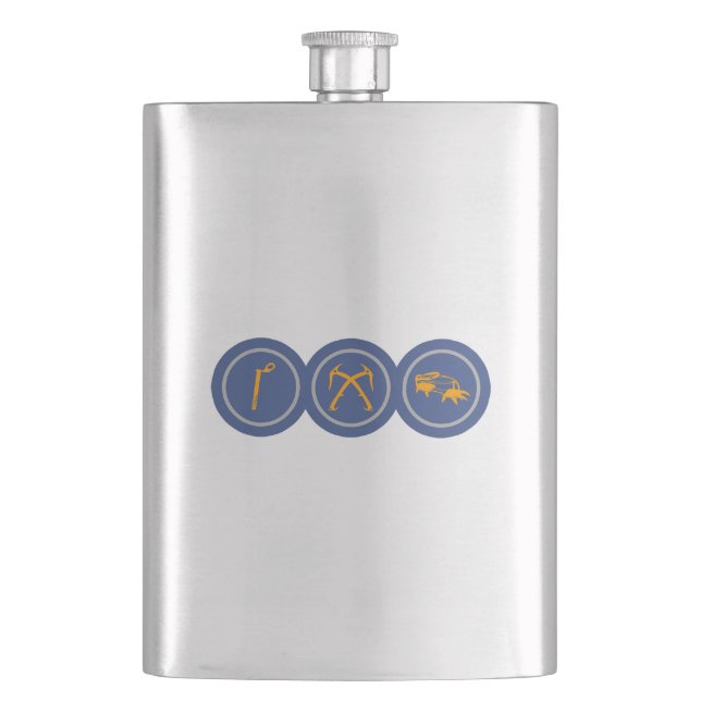Ice Climbing Gear Hip Flask (Front)