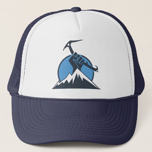 Ice Climbing Power Trucker Hat (Front)