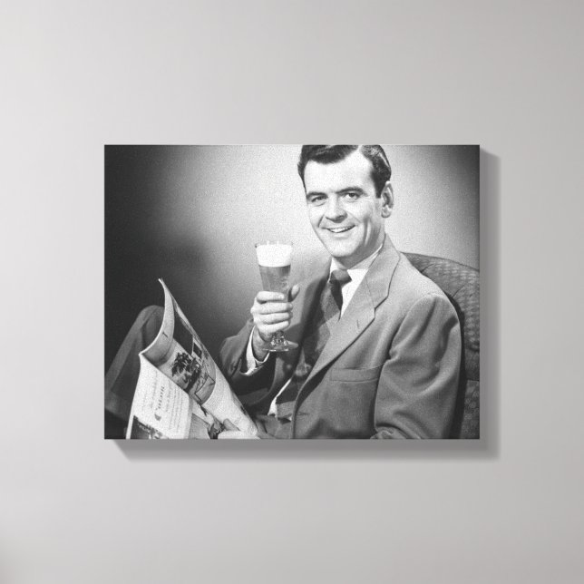 Ice Cold Beer Canvas Print (Front)