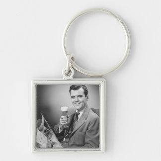 Ice Cold Beer Key Ring