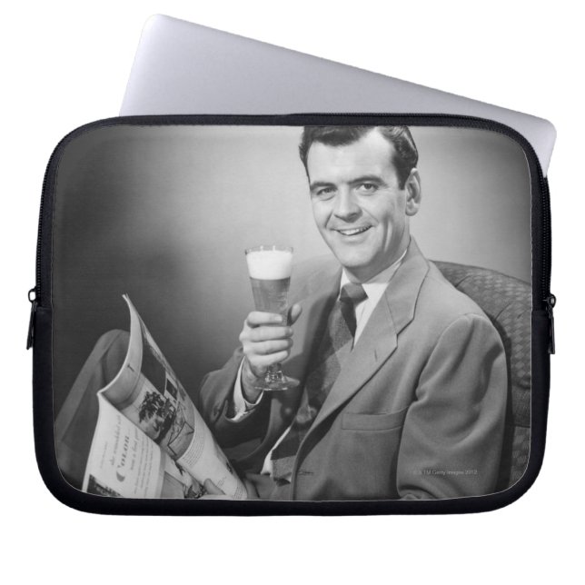 Ice Cold Beer Laptop Sleeve (Front)