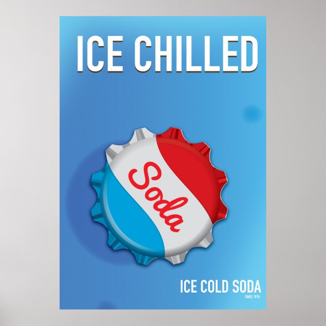 Ice Cold Soda Cap Commercial Poster (Front)