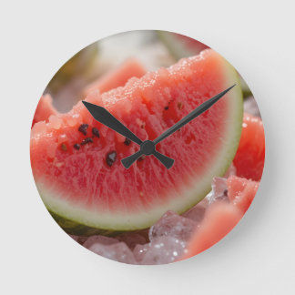 Ice Cold Summer Vibes Round Clock