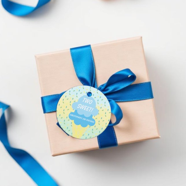 Ice Cream 2nd Birthday Favour Tags (Creator Uploaded)
