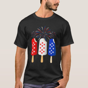 Ice Cream 4Th Of July American Flag Patriotic Men T-Shirt