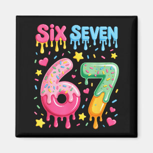 Ice Cream 67 Meme Funny Six Seven Gen Alpha Slang Magnet