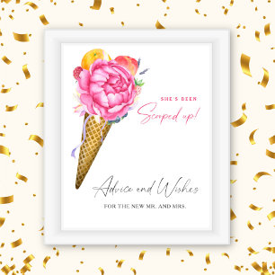 Ice cream - Advice and Wishes for Newlyweds Poster