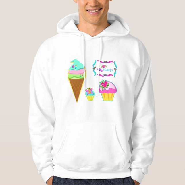 Ice Cream And Cupcakes Hoodie (Front)
