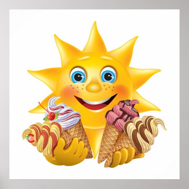 Ice Cream and Happy Sun! SRF Poster (Front)