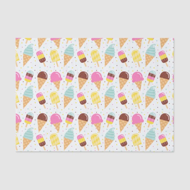 Ice Cream and Popsicle Tissue paper (Front)