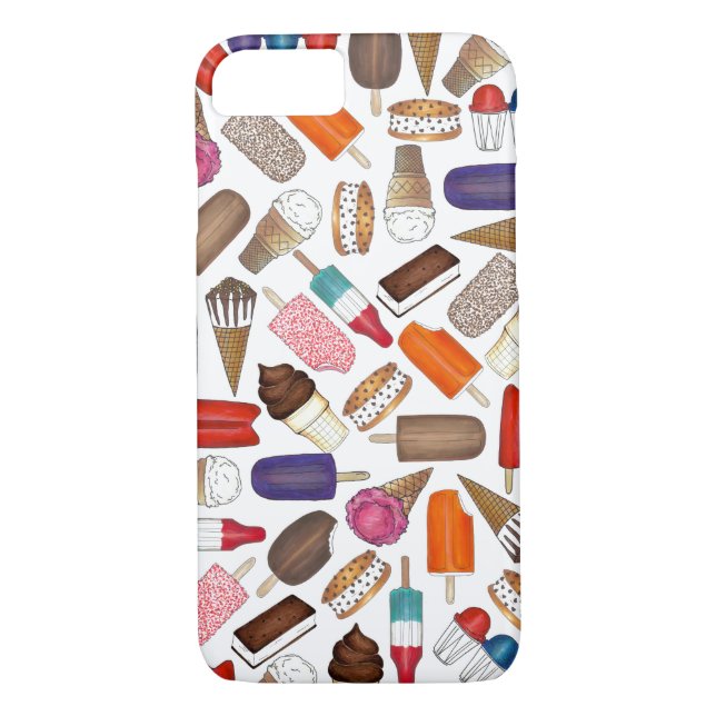 Ice Cream and Popsicles Summer Treats Phone Case (Back)