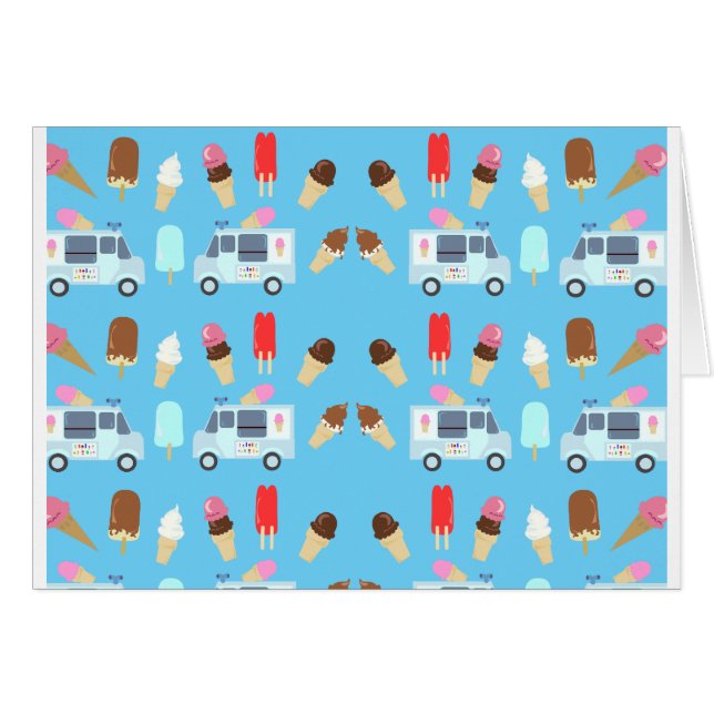 Ice Cream and Truck Pattern (Front Horizontal)
