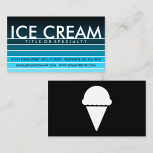 ICE CREAM aqua swatch Business Card