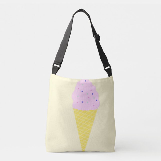 ice cream art crossbody bag (Front)
