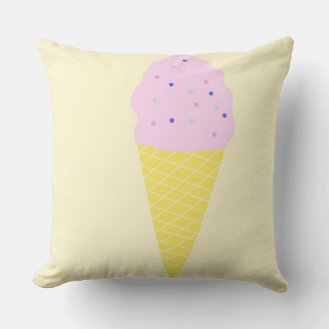 ice cream art cushion (Front)