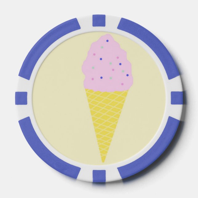 ice cream art poker chips (Front)