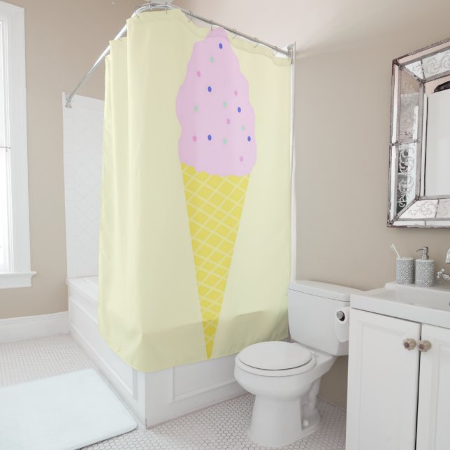 ice cream art shower curtain (In Situ)