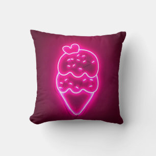 Ice Cream Art Strawberry Ice Cream Clip Art Painti Cushion