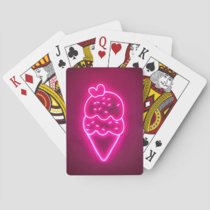 Ice Cream Art Strawberry Ice Cream Clip Art Painti Playing Cards