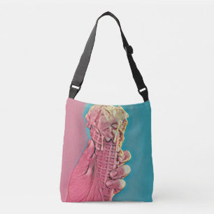 Ice cream artwork crossbody bag