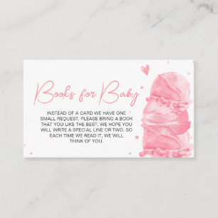 Ice Cream Baby Shower Books for Baby Enclosure Card