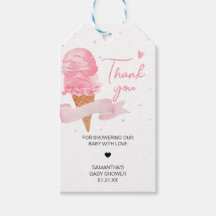 Ice Cream Baby Shower Favour Tags