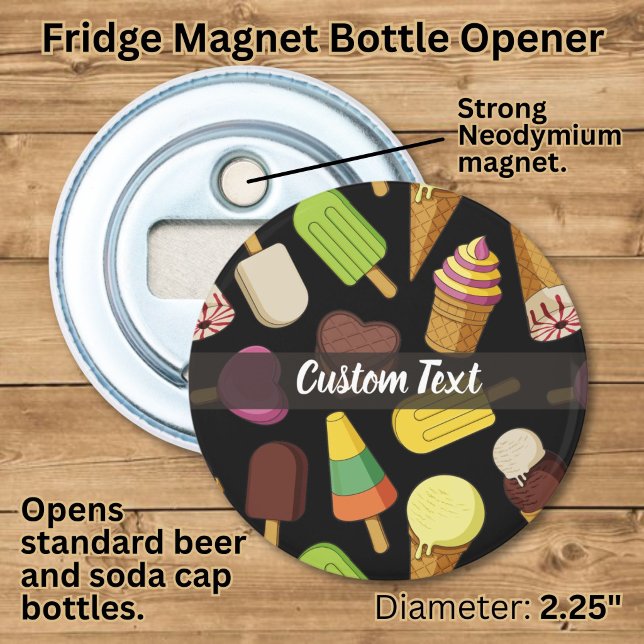 Ice Cream Background Bottle Opener (Creator Uploaded)