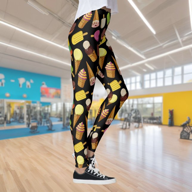 Ice Cream Background Leggings (Creator Uploaded)