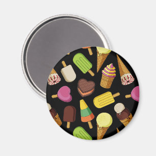 Ice Cream Background Magnet