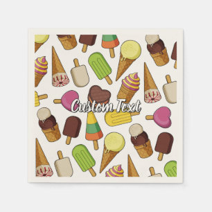 Ice Cream Background Napkin