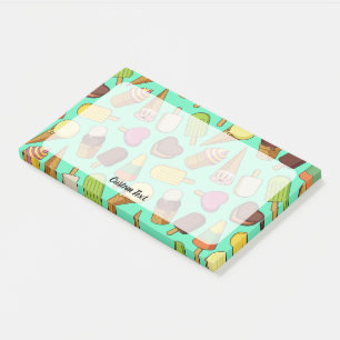 Ice Cream Background Post-it Notes