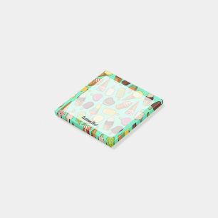 Ice Cream Background Post-it Notes