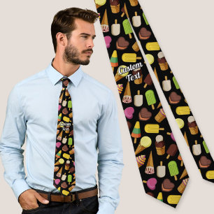 Ice Cream Background Tie