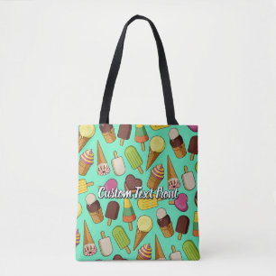Ice Cream Background Tote Bag