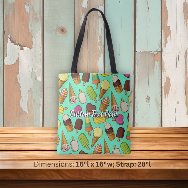Ice Cream Background Tote Bag (Creator Uploaded)