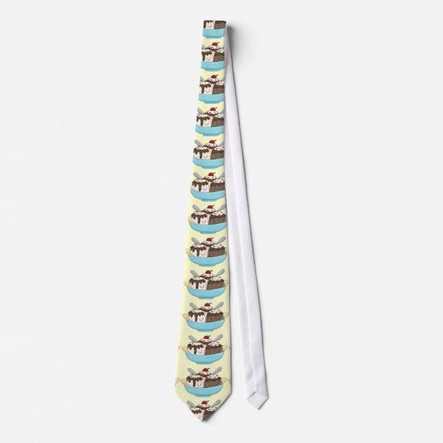 Ice Cream Banana Split tie (Front)