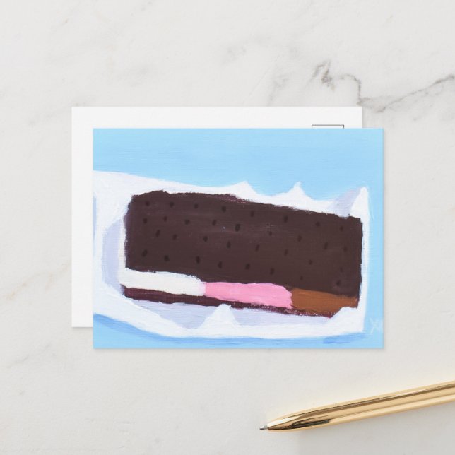 Ice Cream Bar Postcard (Front/Back In Situ)