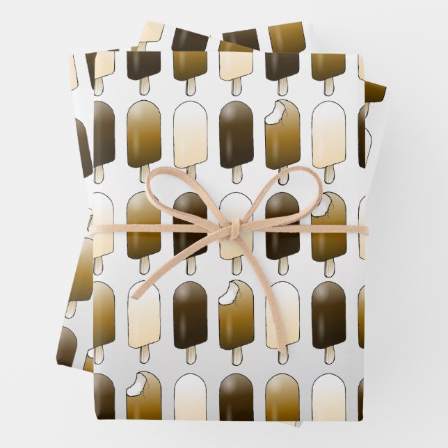 Ice Cream Bars  Wrapping Paper Sheet (In situ)