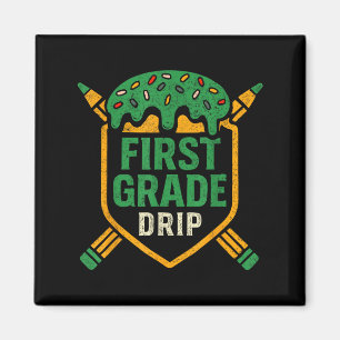 Ice Cream Baseball Drip First Grade Boys Back To S Magnet