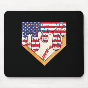 Ice Cream Baseball Shirt - Baseball Shirts For Boy Mouse Mat