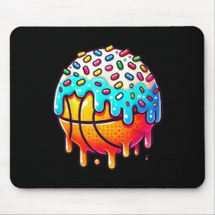Ice Cream Basketball Drip Boys Girls Kids Basketba Mouse Mat