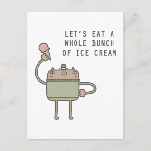 Ice Cream Bear Postcard