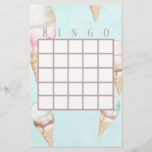 Ice Cream Bingo Cards