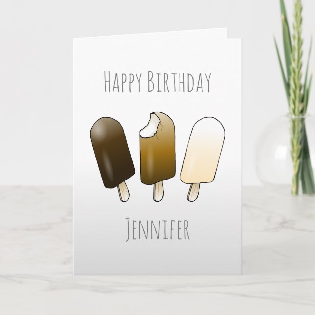 Ice Cream Birthday Card (Front)