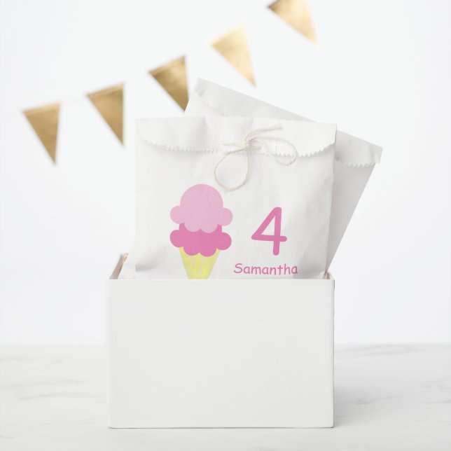 Ice Cream Birthday Favour Bags (Party)