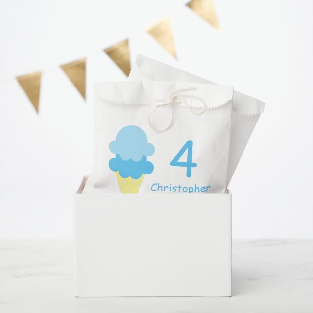 Ice Cream Birthday Favour Bags (Party)